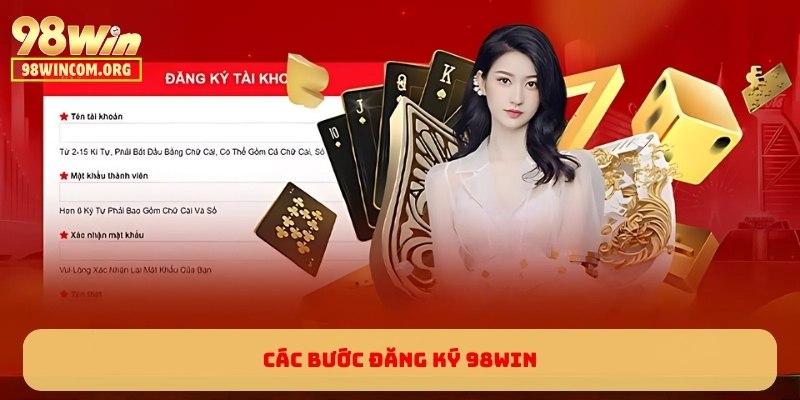 Các bước đăng ký 98WIN
